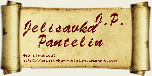 Jelisavka Pantelin vizit kartica